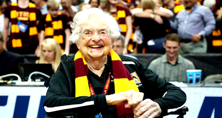 Sister Jean aged 101 years old